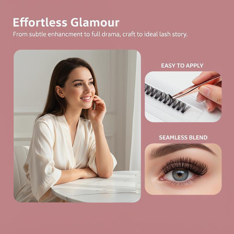 Eyelash Extension Natural - 14 Rows Cluster Eyelash Extension DIY