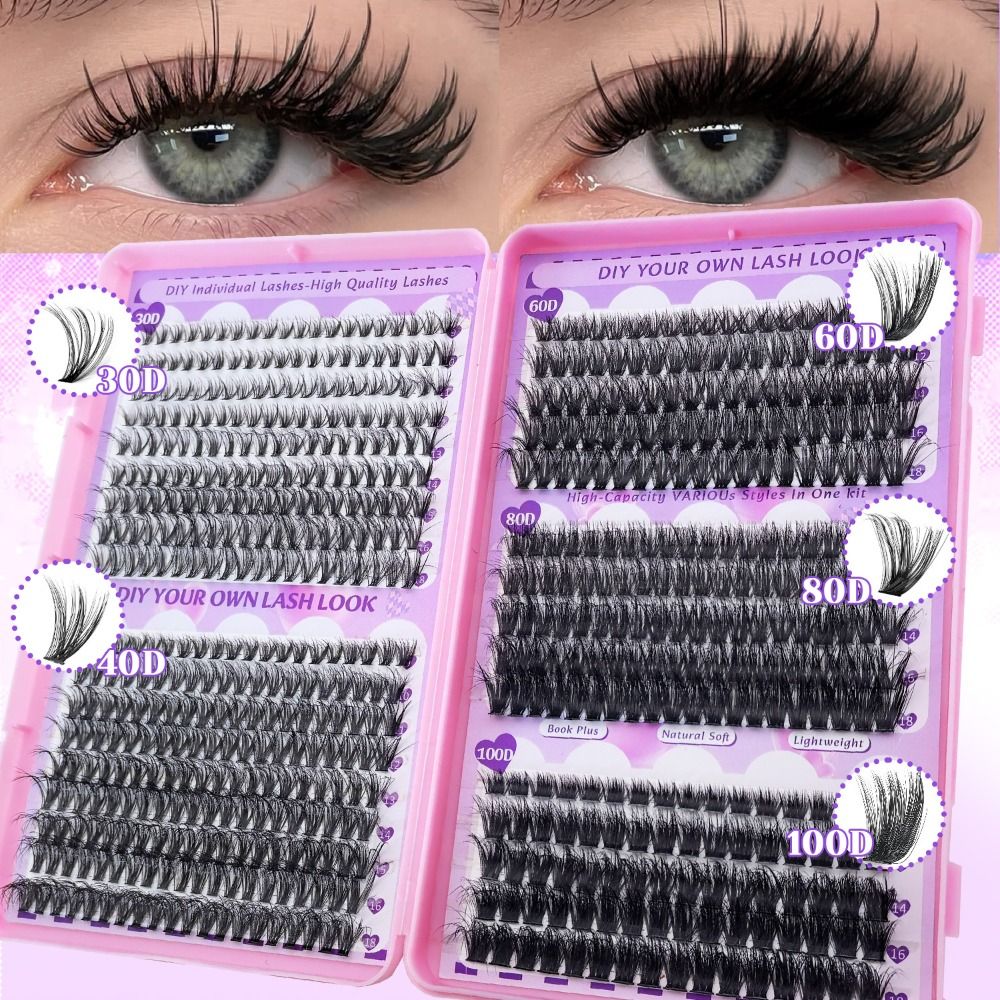 Eyelash Extension Natural - 9-18mm Length False Eyelashes Bond and