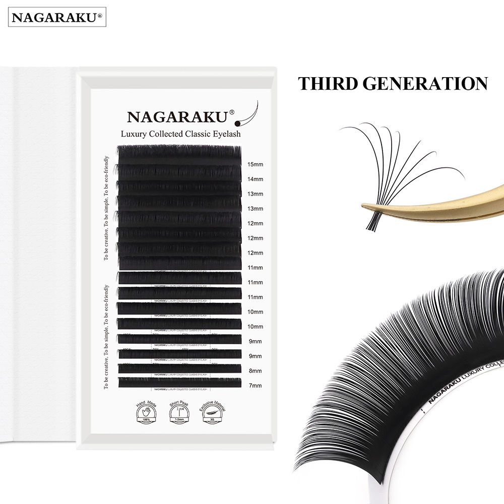 Eyelash Extension Natural Classic - NAGARAKU Luxury Collected Classic Eyelash Extension
