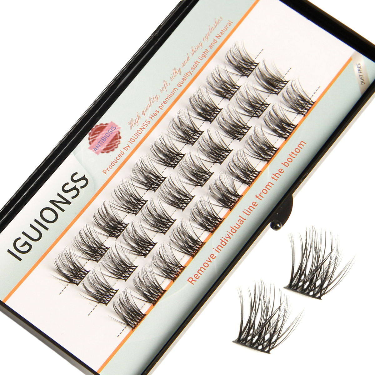 Eyelash Extension Anime - IGUIONSS Lash Clusters DIY Eyelash Extensions