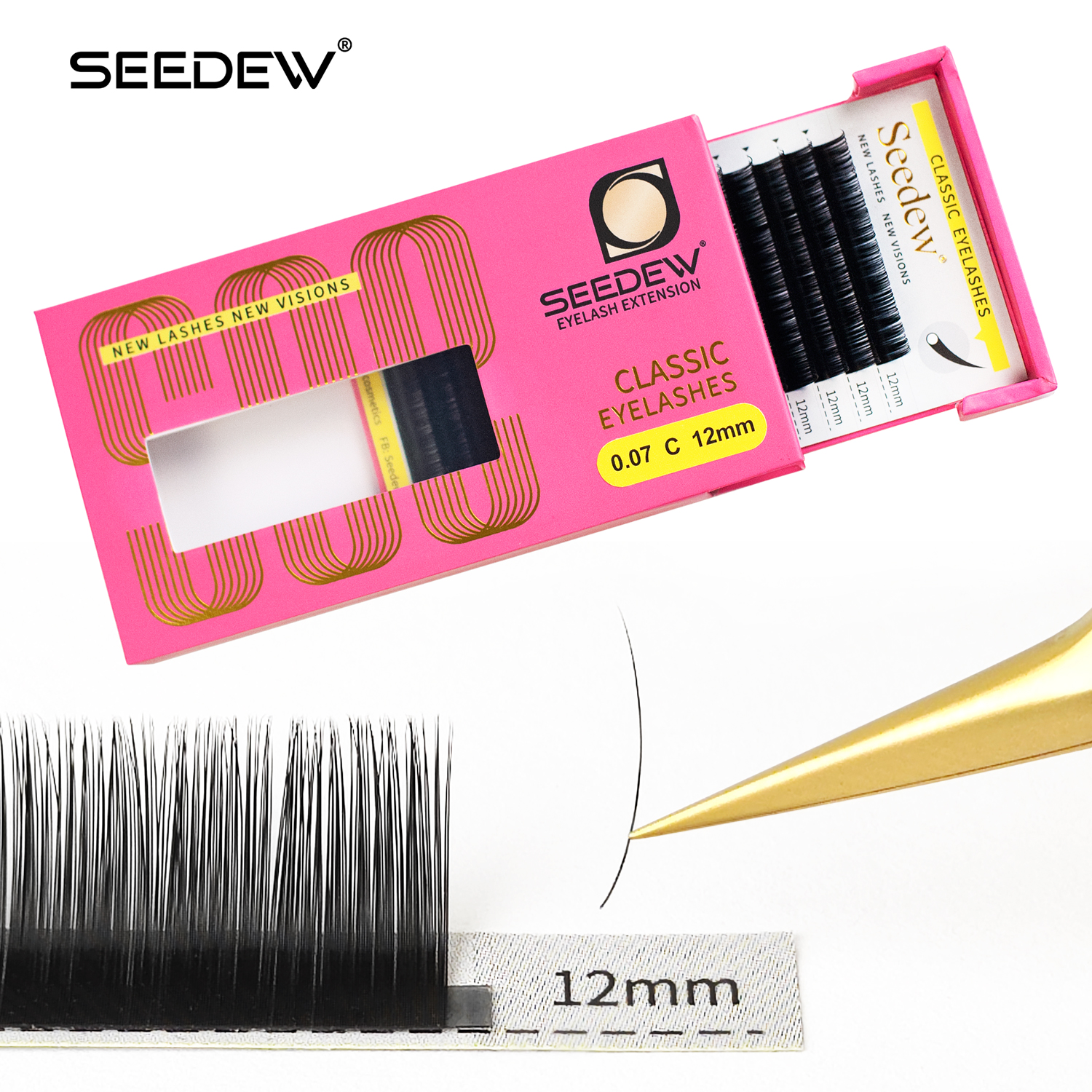 Eyelash Extension Anime - SEEDEW 0.07/0.05/0.15mm B/C/D/DD Curl Classic Lashes