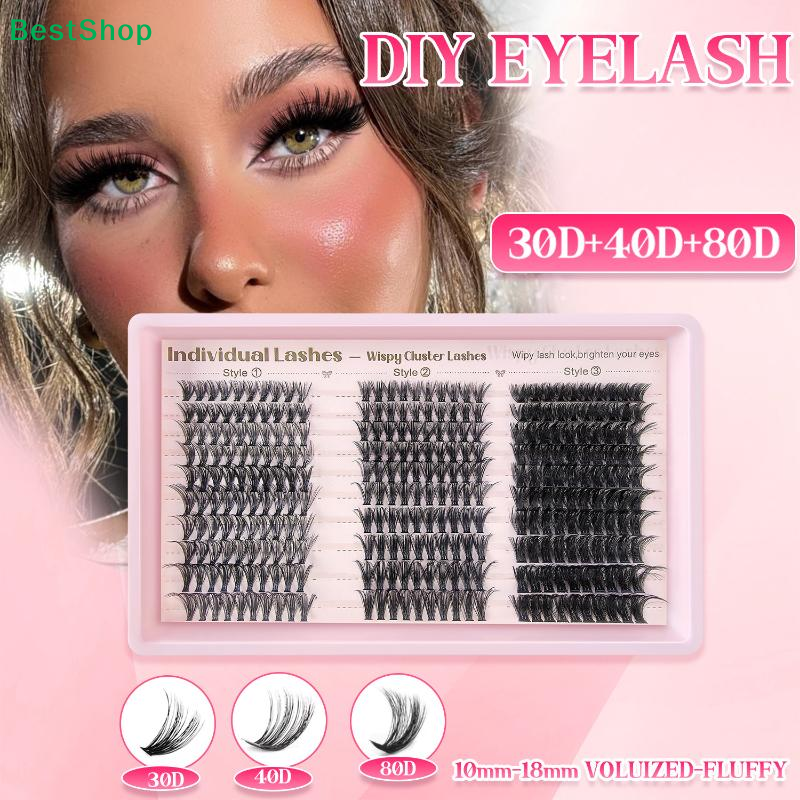 Eyelash Extension Eyelash - ✂Cluster Lashes Individual Extensions,30D 40D 80D