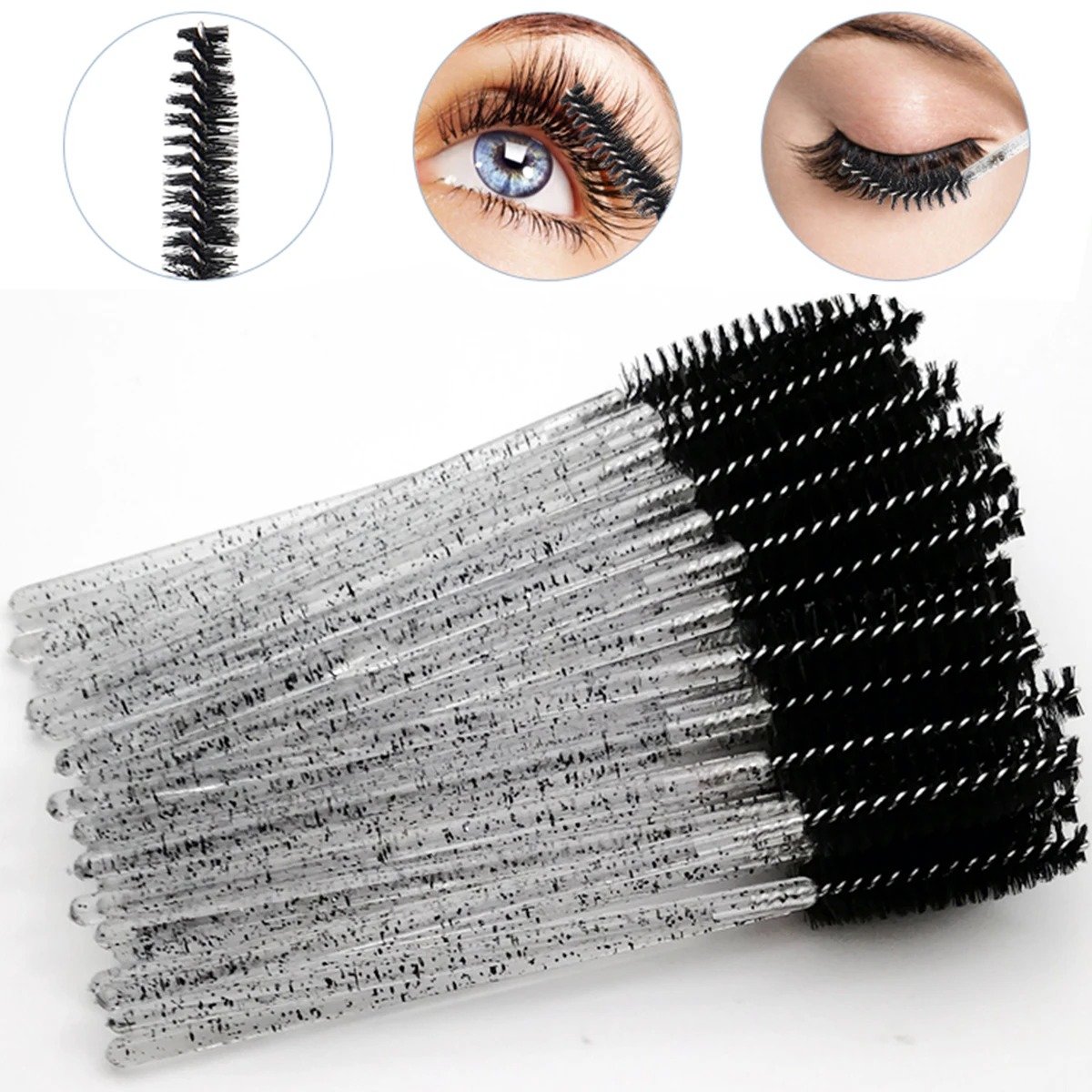 Eyelash Extension Cleaning - 200pcs Lash Extension Micro Applicator Brush