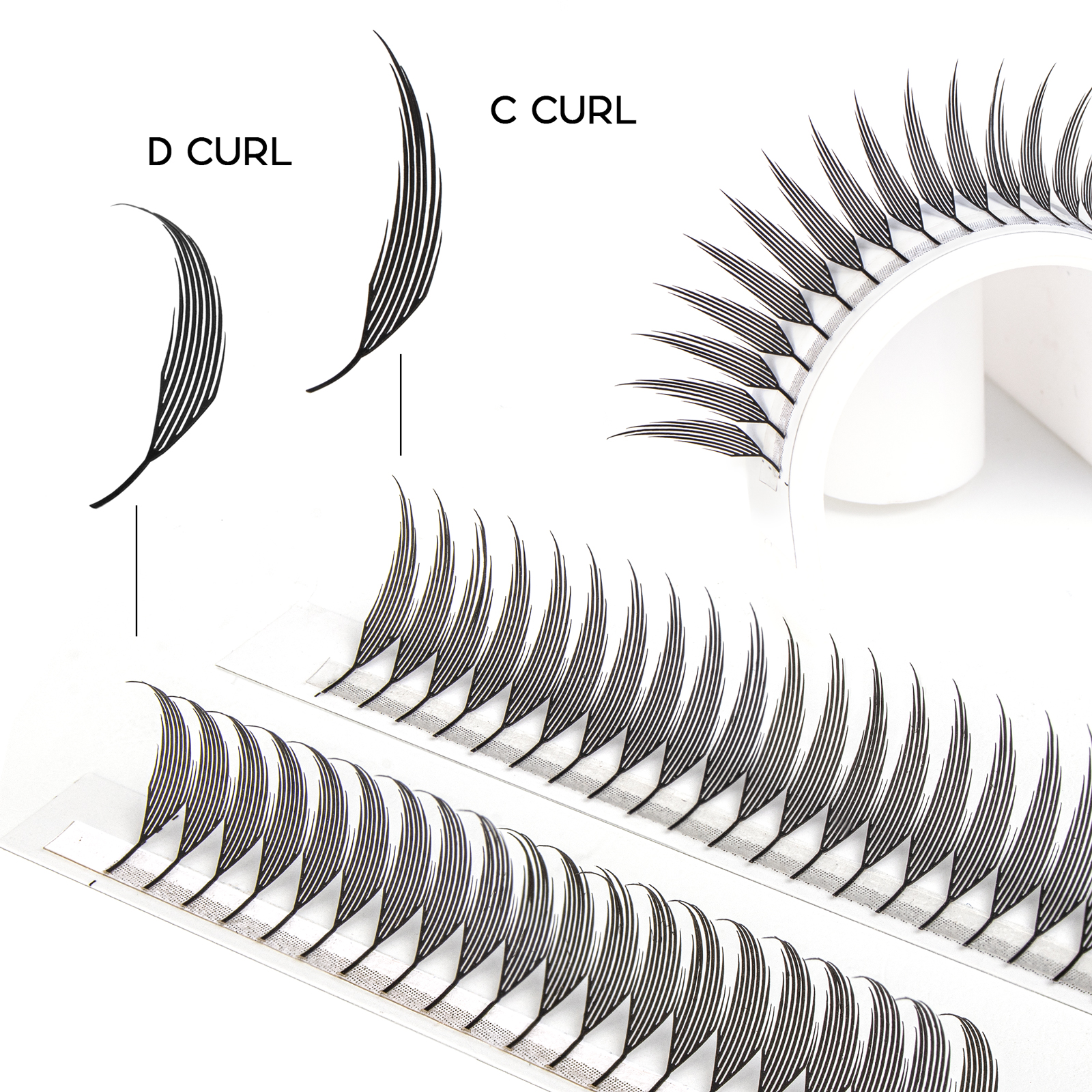 Befer Beauty Anime Lashes 240  - огляд і ціна Eyelash Extension Anime
