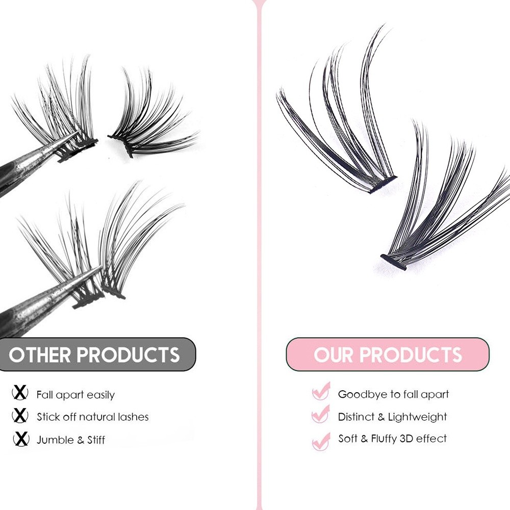 8-16mm Length False Eyelashes  - огляд і ціна Eyelash Extension Natural