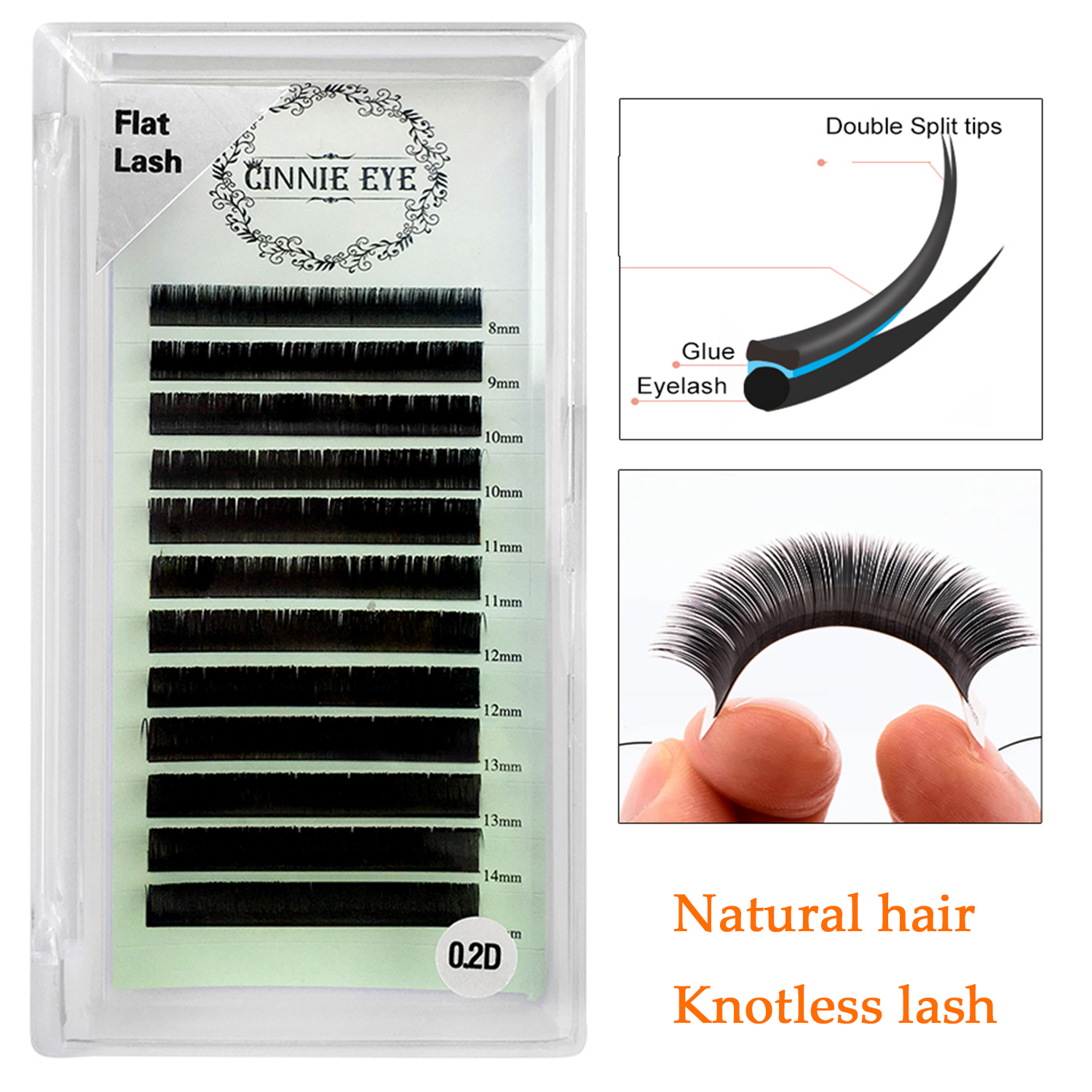 Flat Mink Eyelash Extensions N - огляд і ціна Eyelash Extension Natural Classic