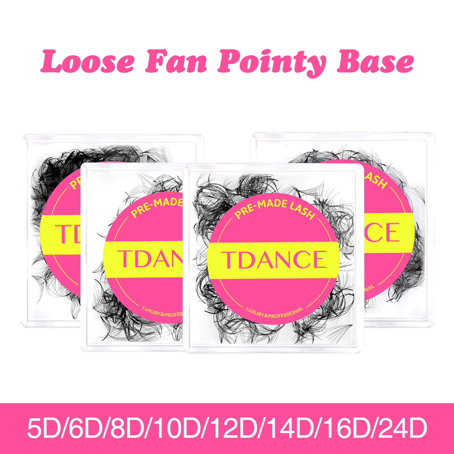 TDANCE 2000 Fans Loose Fan Eye - огляд і ціна Eyelash Extension Medium