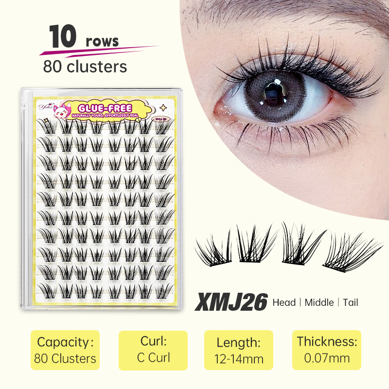 Yelix Fox-style Side Flying Ey - огляд і ціна Eyelash Extension Natural