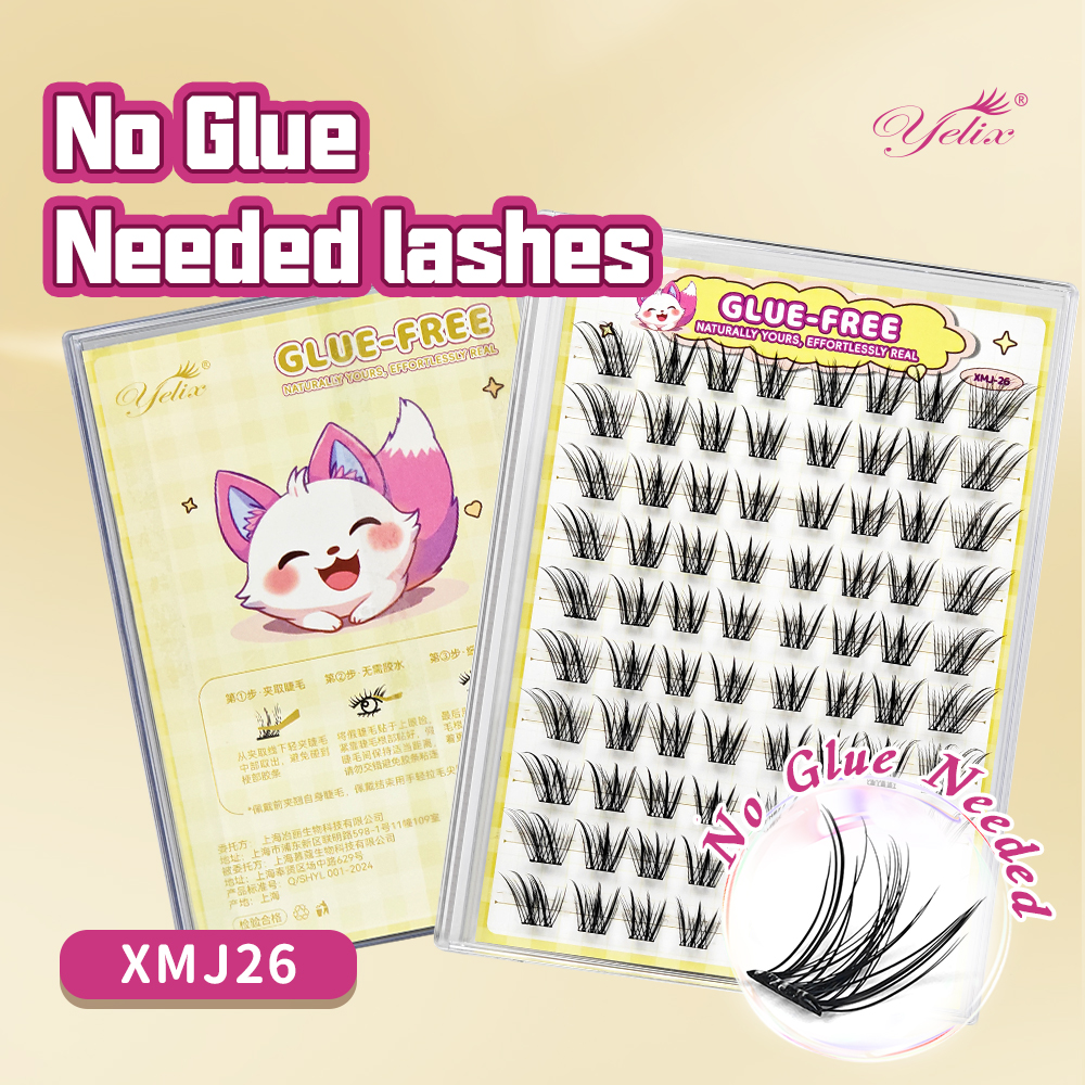 Yelix Fox-style Side Flying Ey - огляд і ціна Eyelash Extension Natural