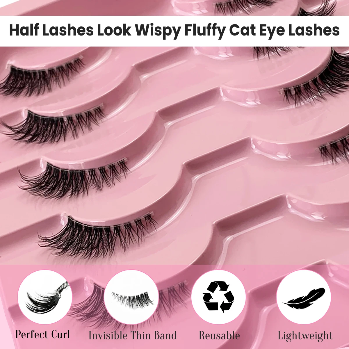 AMSDCN 10 pairs of 3D syntheti - огляд і ціна Eyelash Extension Medium