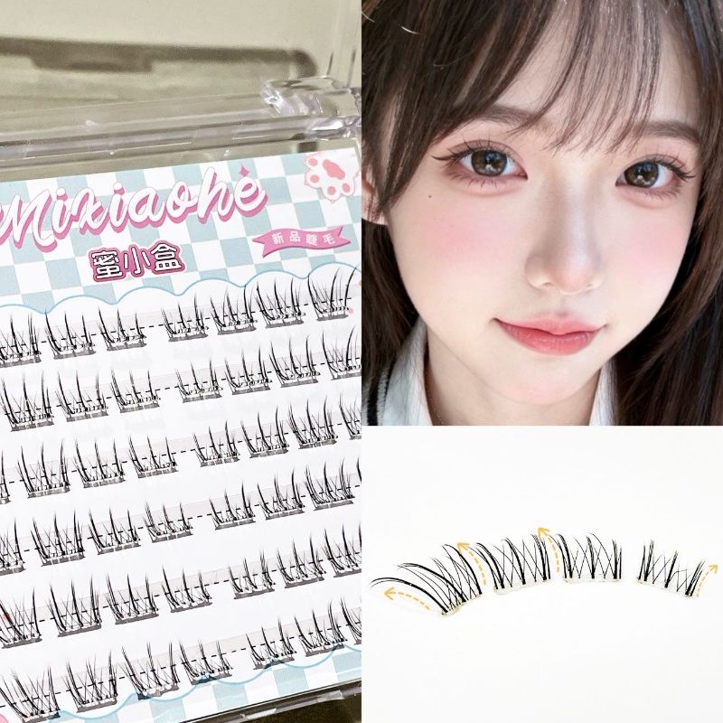 Mixiaohe Glue Free Straight La - огляд і ціна Eyelash Extension Natural
