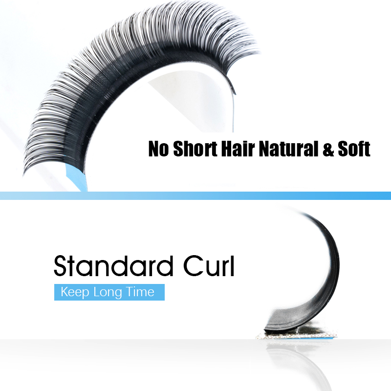 MASSCAKU 0.05/0.07/0.10/0.15mm - огляд і ціна Eyelash Extension Natural Classic