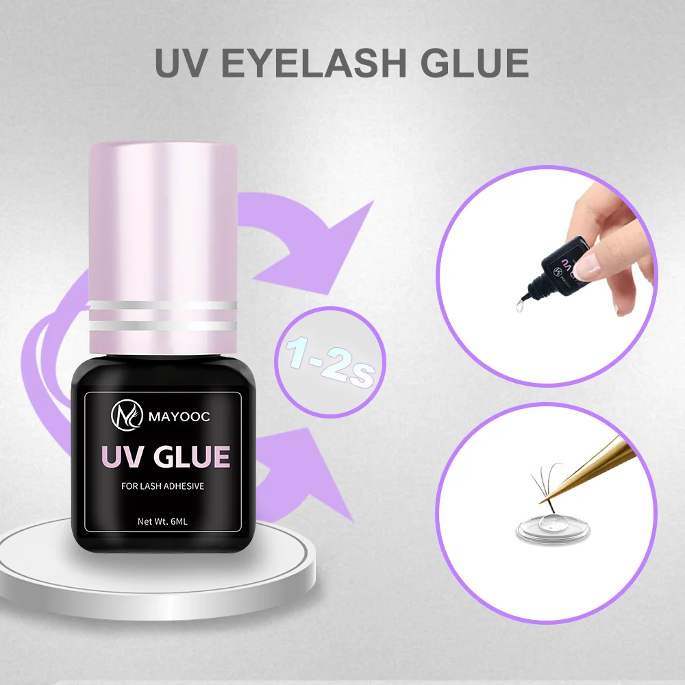 MAYOOC Fast Drying 0.1S UV Eye - огляд і ціна Eyelash Extension Uv Glue