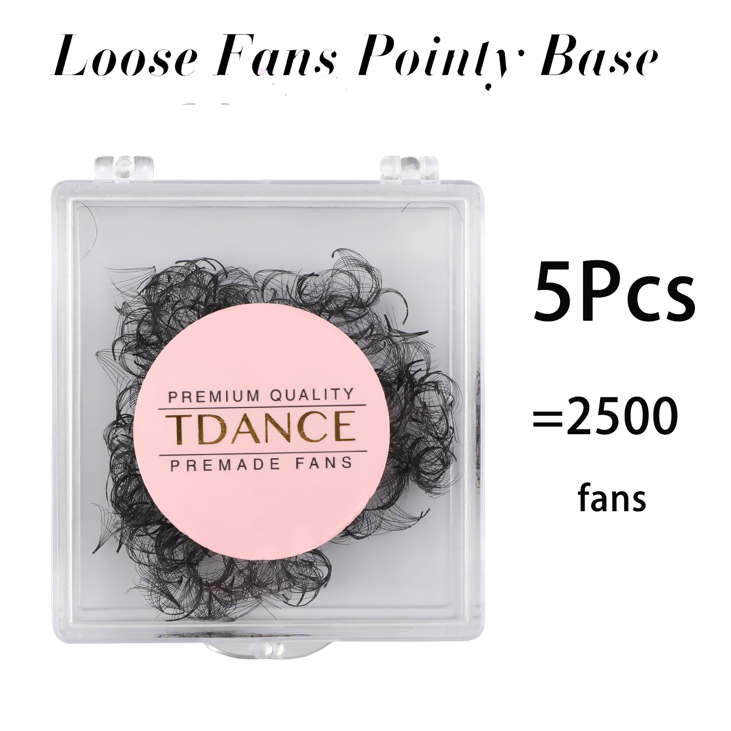 TDANCE 2500 Loose Fans Pointy  - огляд і ціна Eyelash Extension Medium