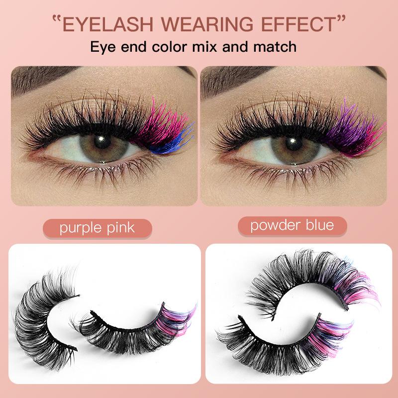 7 Pairs Colorful False Eyelash - огляд і ціна Eyelash Extension Natural