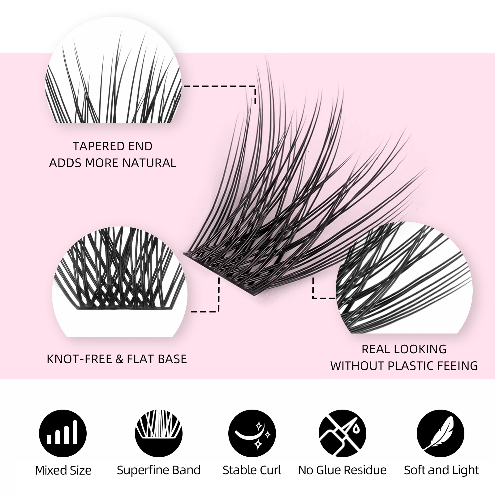 Super Cheap MASSCAKU Segemente - огляд і ціна Eyelash Extension Anime