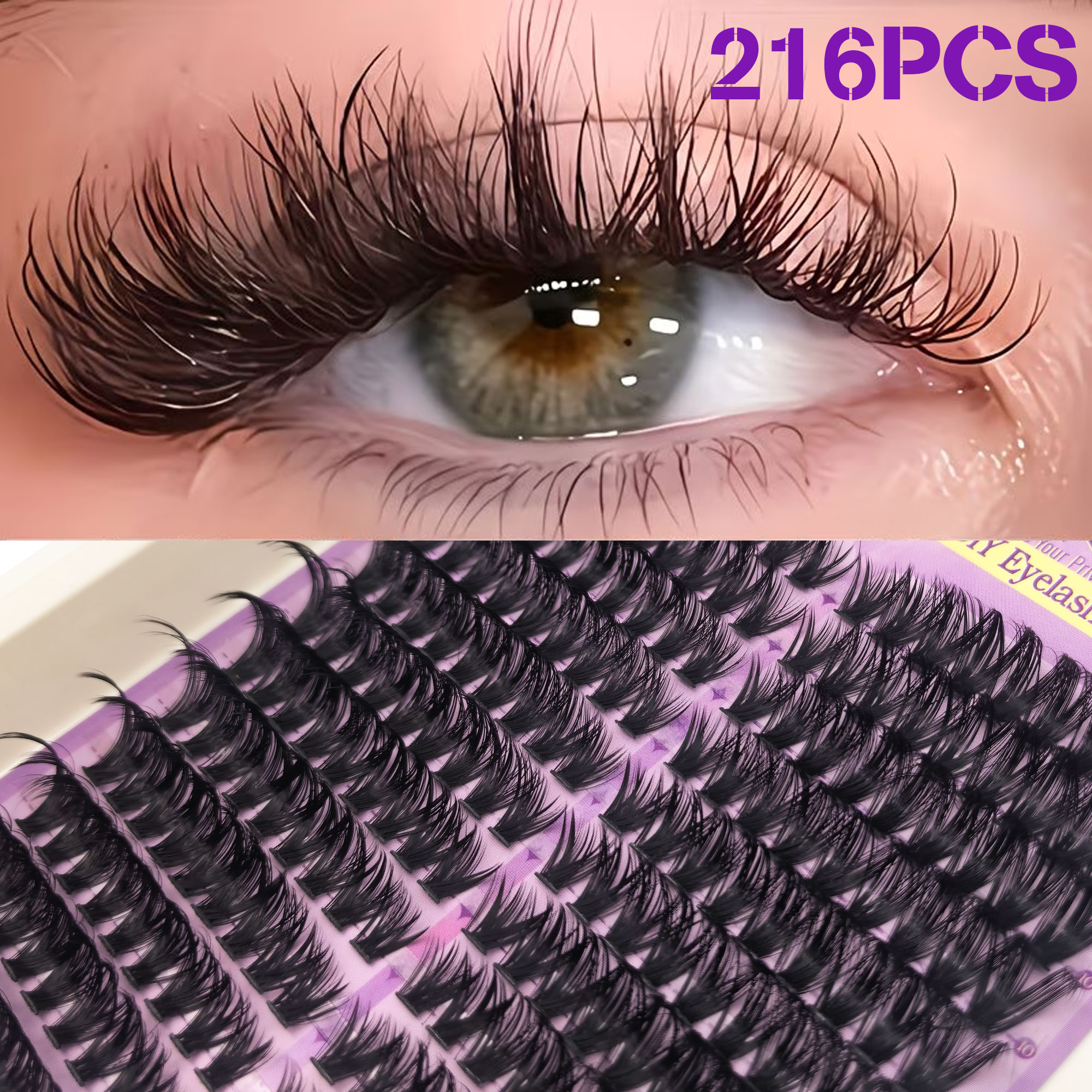 216-Cluster Curled & Thick 3 D - огляд і ціна Eyelash Extension Equipment