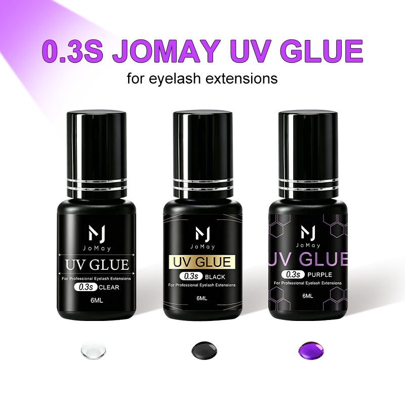 JOMAY Black Clear Purple UV Ey - огляд і ціна Eyelash Extension Uv Glue