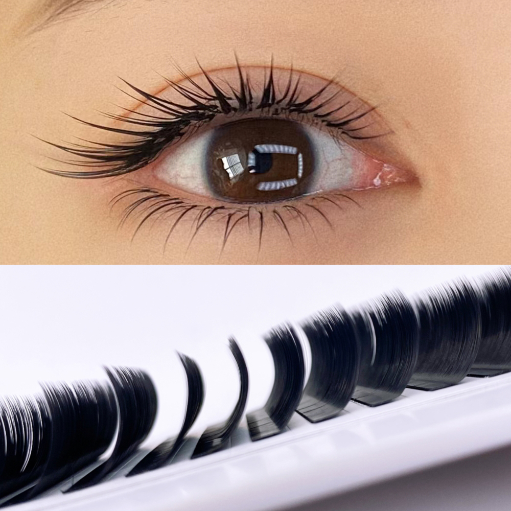 LB  LC Curl Camellia False Eye - огляд і ціна Eyelash Extension Natural Classic