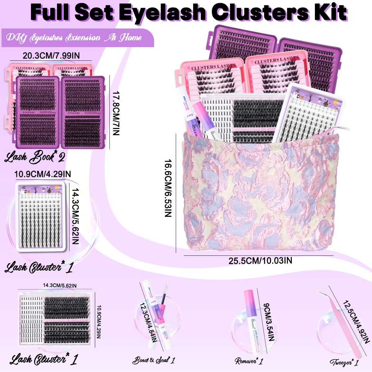 DIY Cluster Lashes Kit Individ - огляд і ціна Eyelash Extension Equipment
