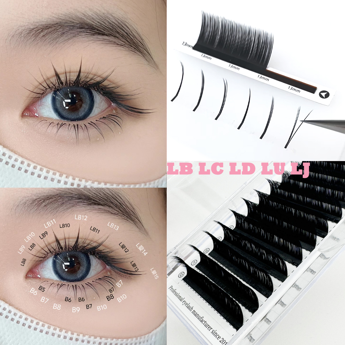 Camellia False Eyelashes LC LB - огляд і ціна Eyelash Extension Anime