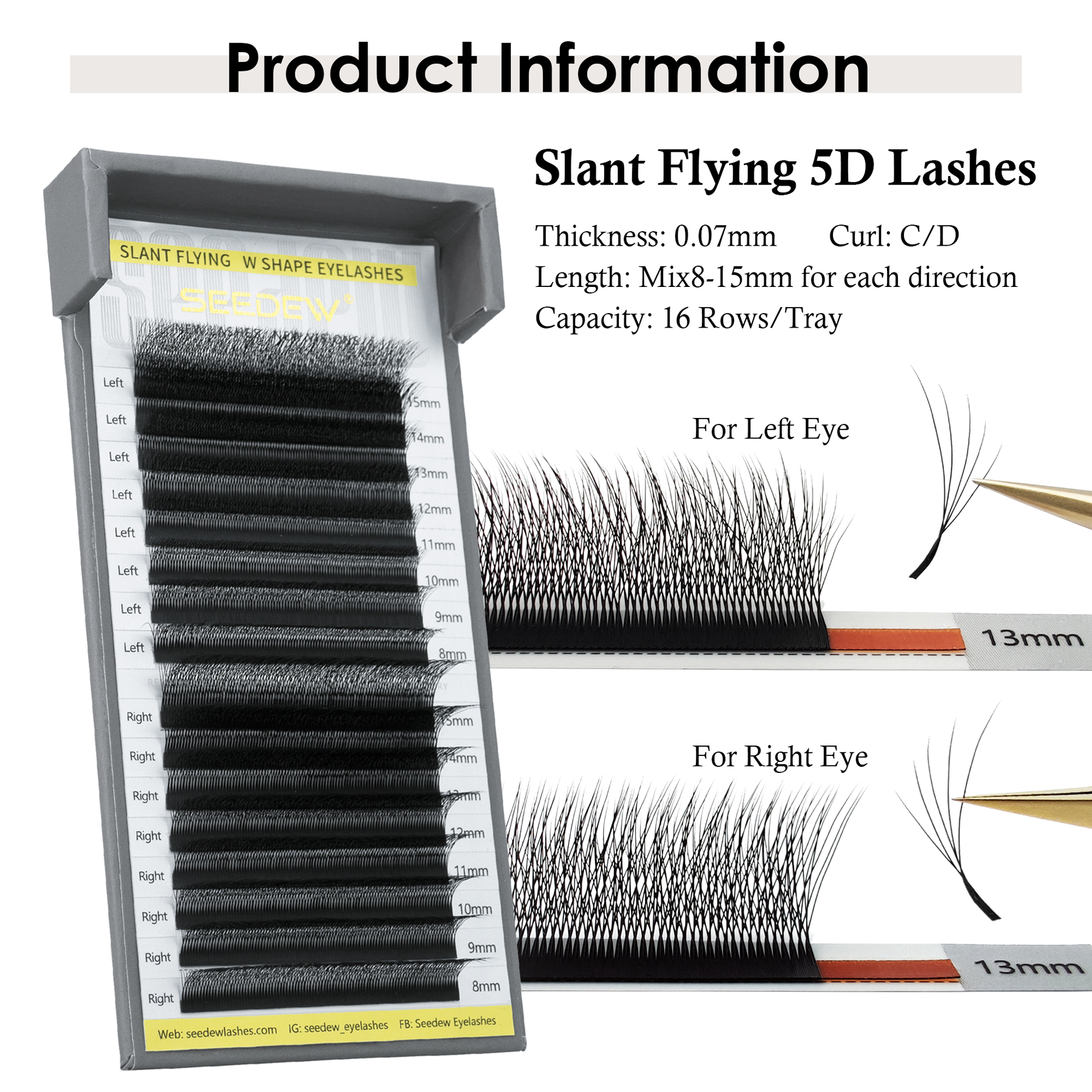 SEEDEW Fox 5D Eyelash Extensio - огляд і ціна Eyelash Extension Anime