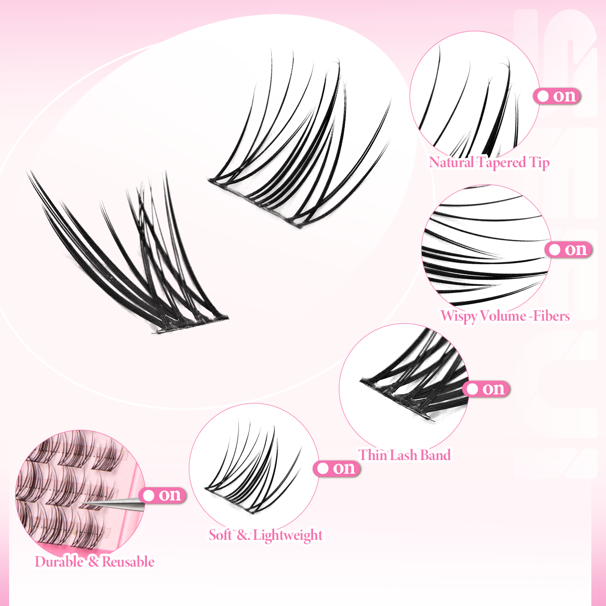 DIY Eyelashes Clusters Natural - огляд і ціна Eyelash Extension Anime