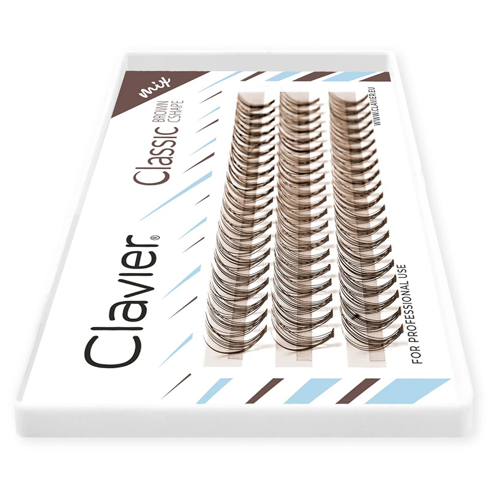 Clavier Classic Brown Eyelashe - огляд і ціна Eyelash Extension Natural Classic