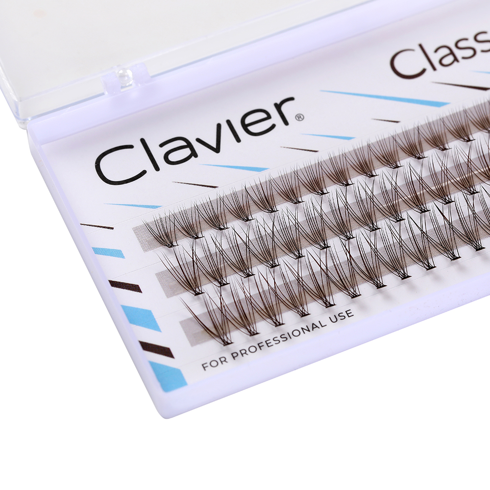 Clavier Classic Brown Eyelashe - огляд і ціна Eyelash Extension Natural Classic