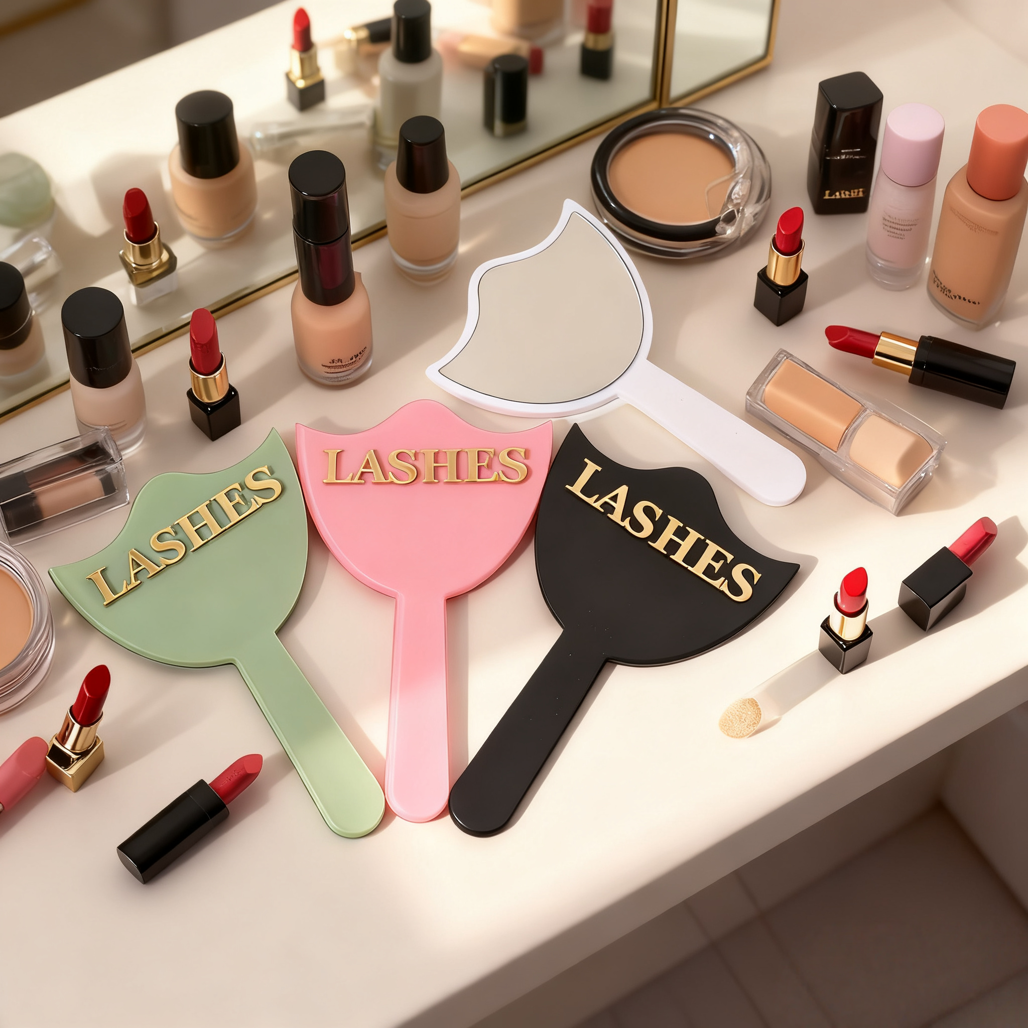 Acrylic Handheld Makeup Mirror - огляд і ціна Eyelash Extension Equipment