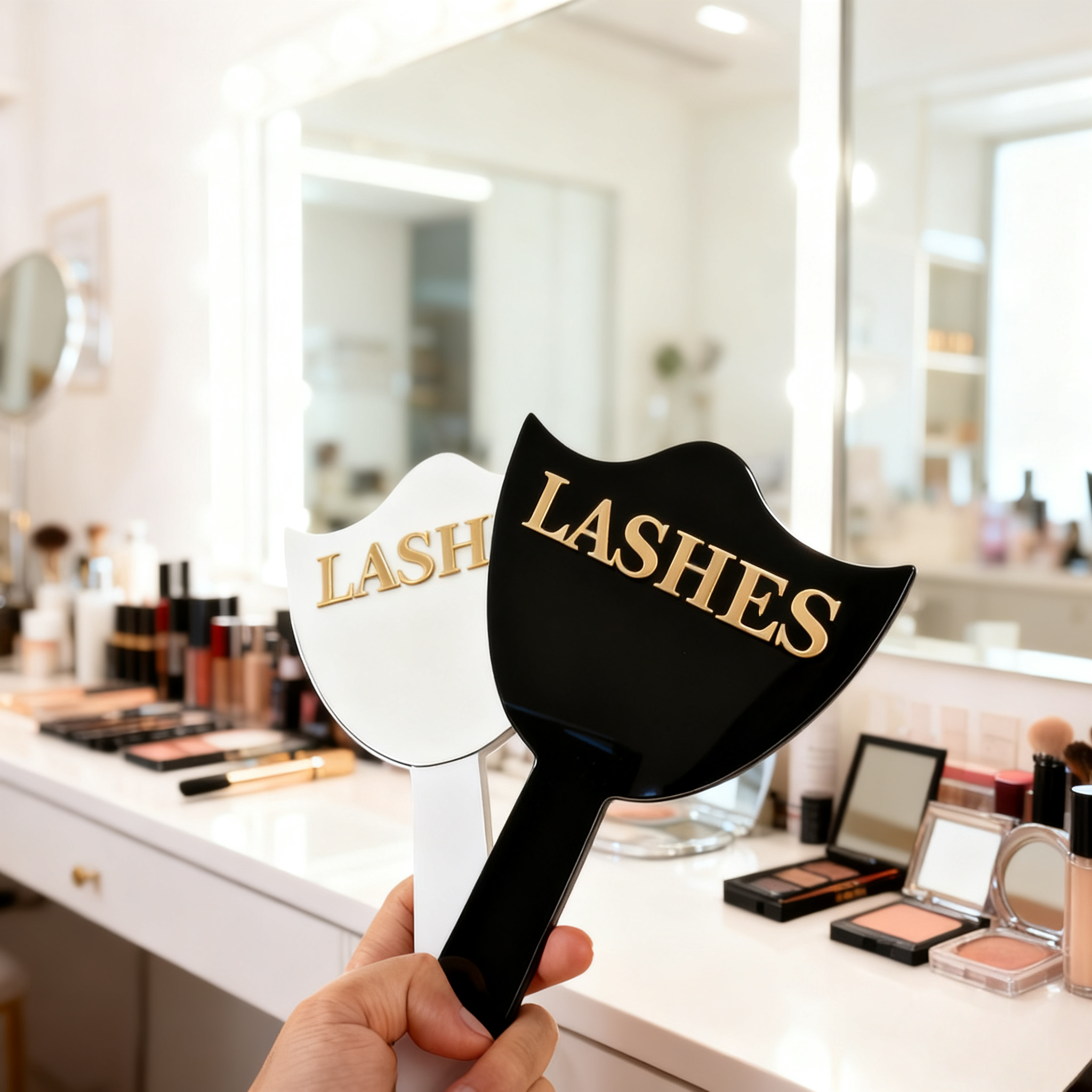 Acrylic Handheld Makeup Mirror - огляд і ціна Eyelash Extension Equipment