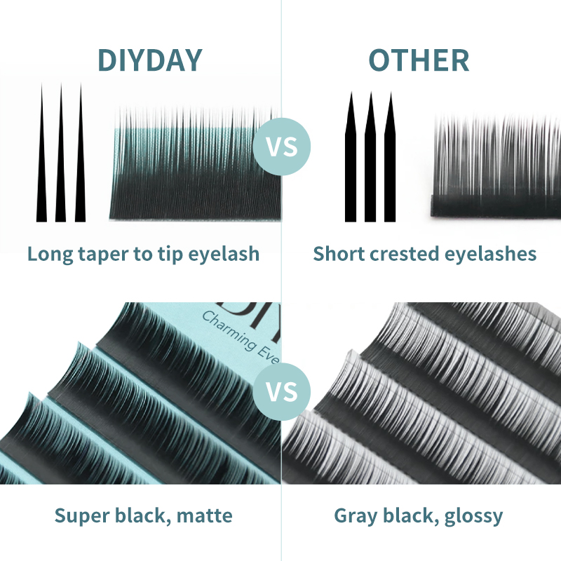 DIYDAY Bottom Eyelash Extensio - огляд і ціна Eyelash Extension Natural Classic