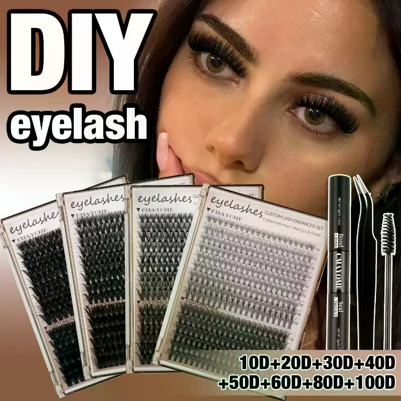 10D-100D 3D False Eyelash Kit  - огляд і ціна Eyelash Extension Natural