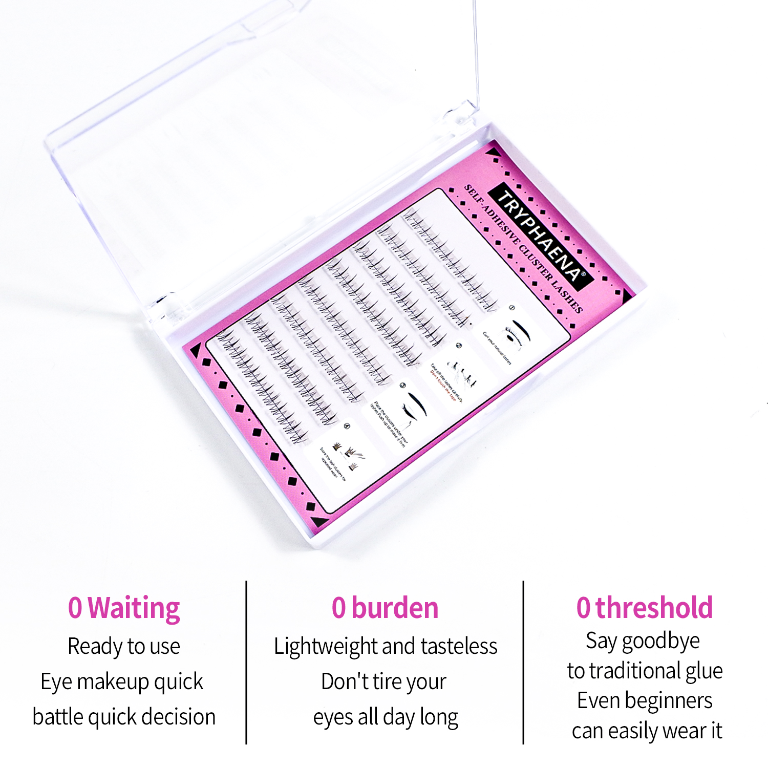 Self Adhesive Bottom Lashes No - огляд і ціна Eyelash Extension Anime