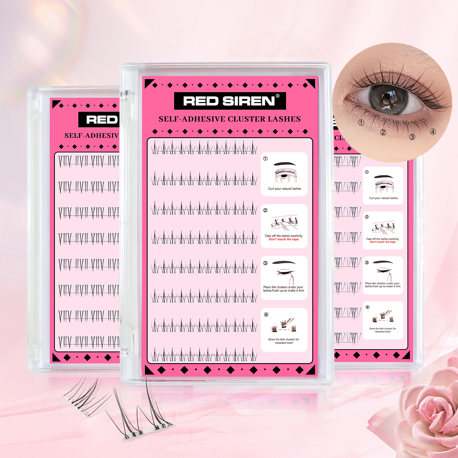 Self Adhesive Bottom Lashes No - огляд і ціна Eyelash Extension Anime