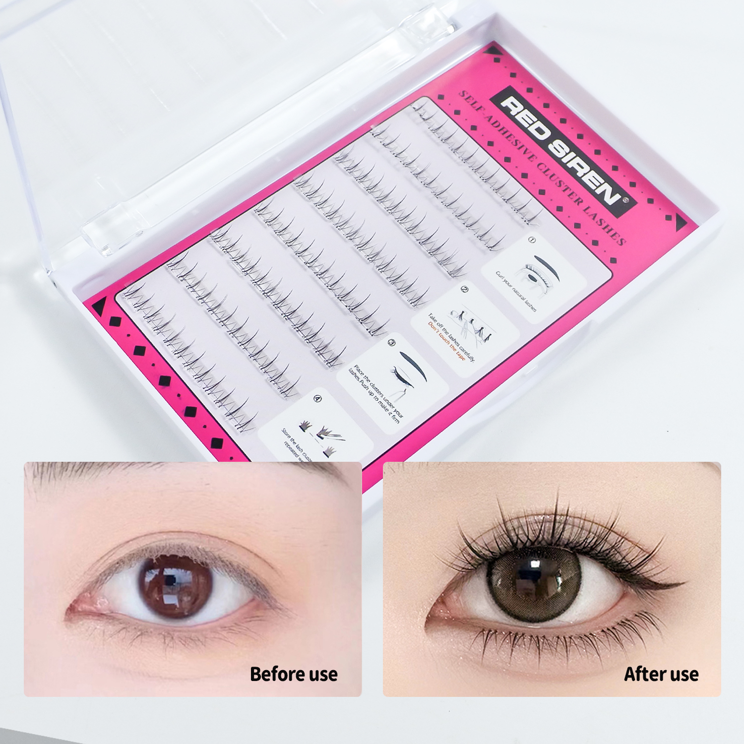 Self Adhesive Bottom Lashes No - огляд і ціна Eyelash Extension Anime