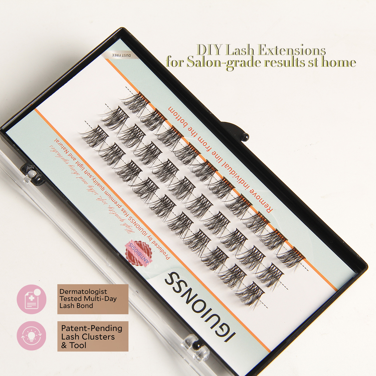 IGUIONSS Lash Clusters DIY Eye - огляд і ціна Eyelash Extension Anime