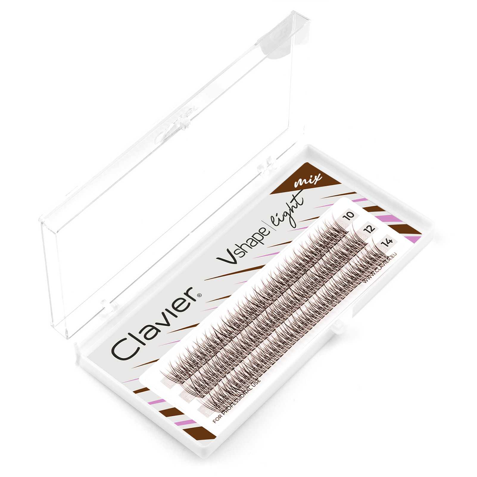 Clavier Brown Vshape Light Clu - огляд і ціна Eyelash Extension Anime