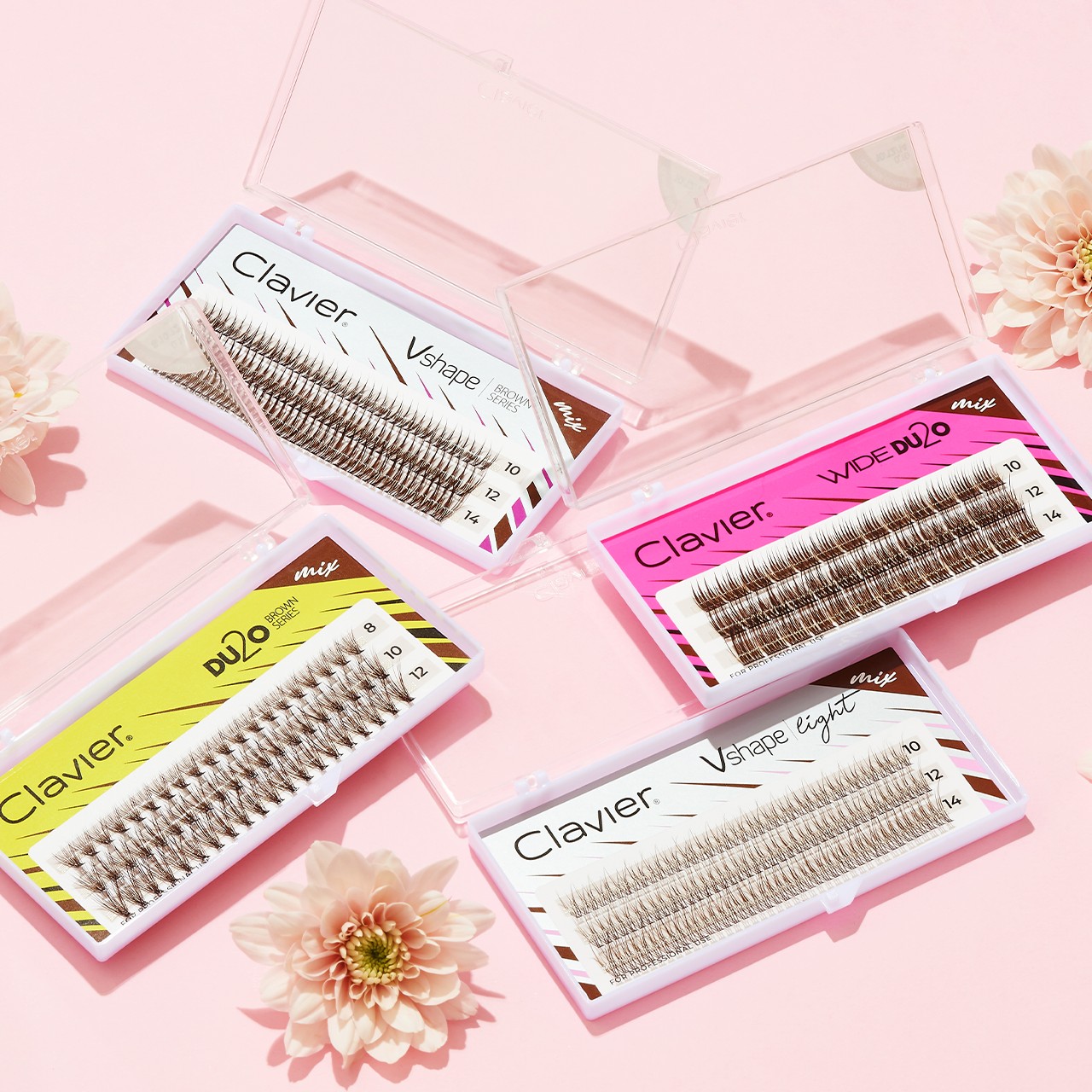 Clavier Brown Vshape Light Clu - огляд і ціна Eyelash Extension Anime