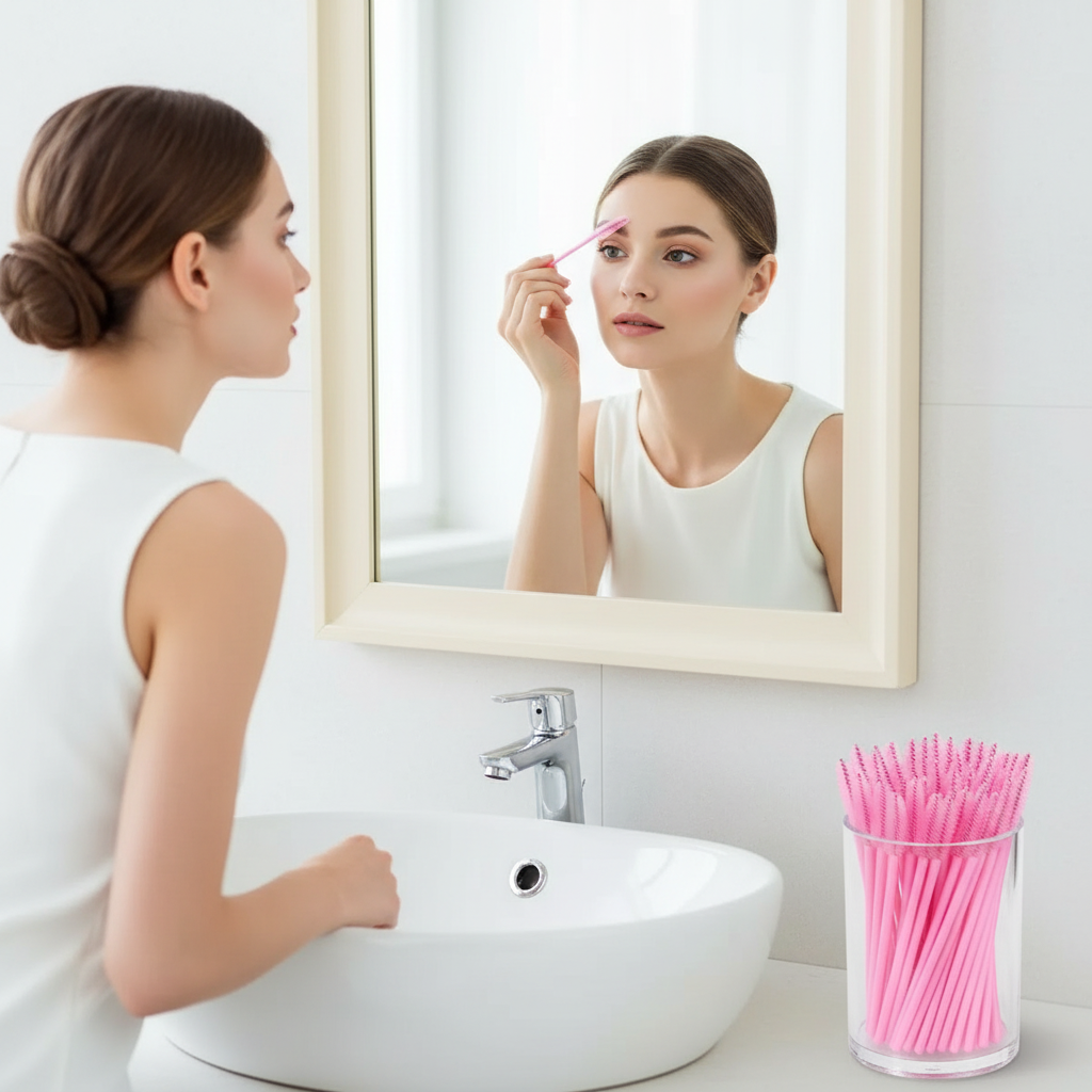 50pcs Disposable Eyelash Brush - огляд і ціна Eyelash Extension Eyelash