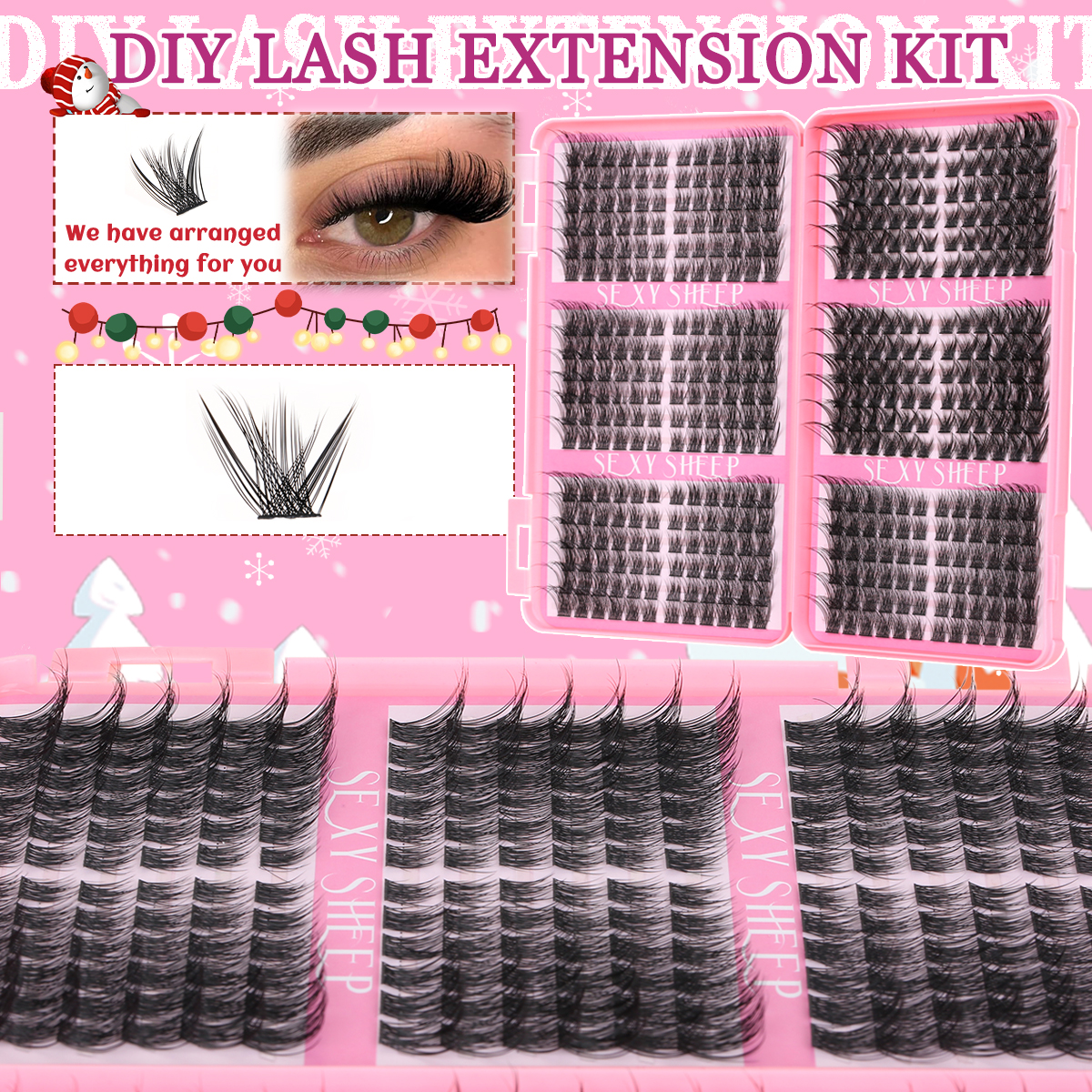 Eyelash Clusters Kit Cat Lashe - огляд і ціна Eyelash Extension Equipment