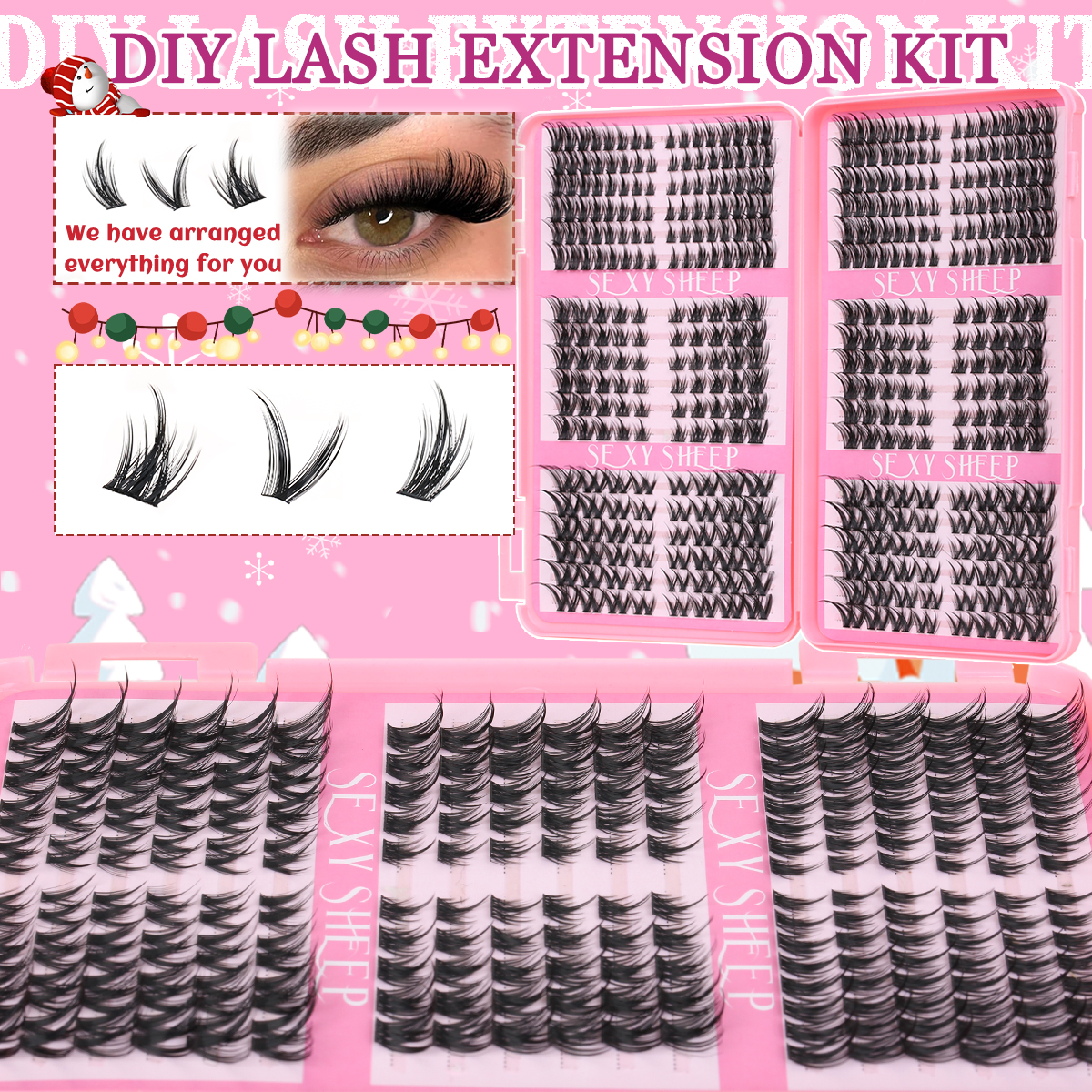 Eyelash Clusters Kit Cat Lashe - огляд і ціна Eyelash Extension Equipment