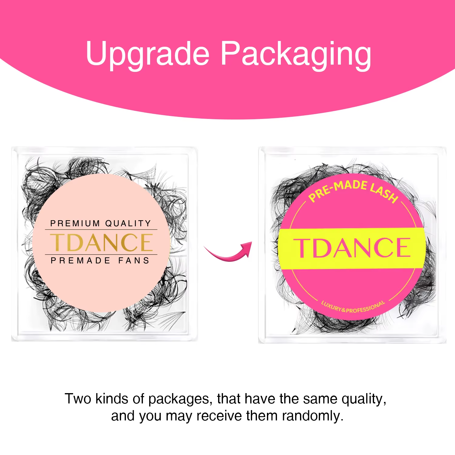 TDANCE 500Fans Pointy Base Loo - огляд і ціна Eyelash Extension Medium
