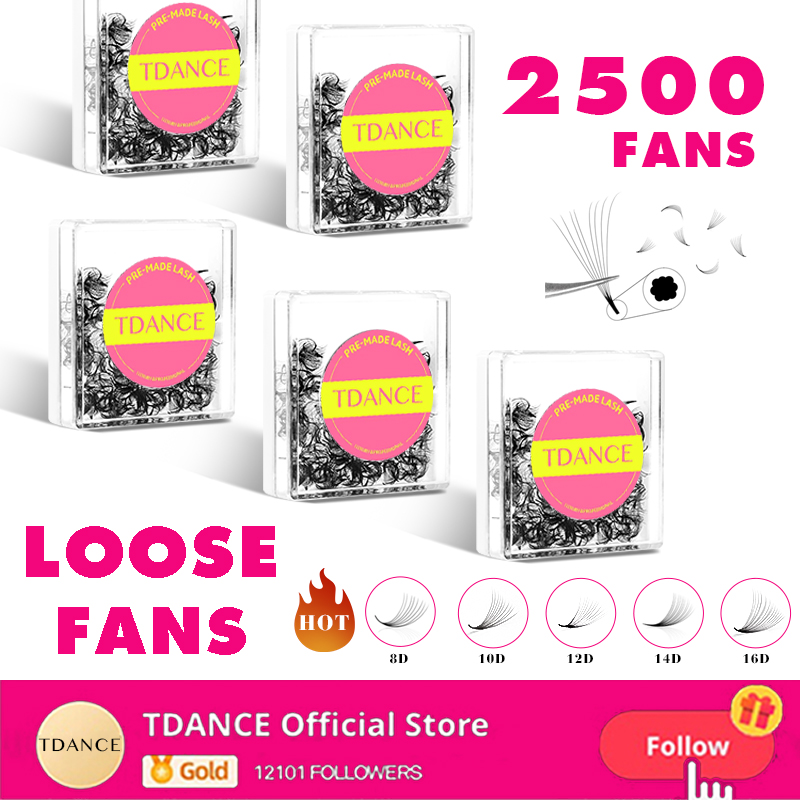 TDANCE 2500Fans Pointy Base Lo - огляд і ціна Eyelash Extension Medium