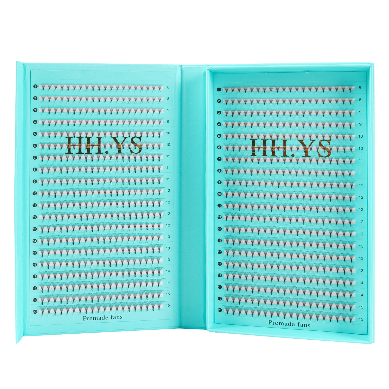 800 Fans 16D 0.03 Thin Roots S - огляд і ціна Eyelash Extension Medium