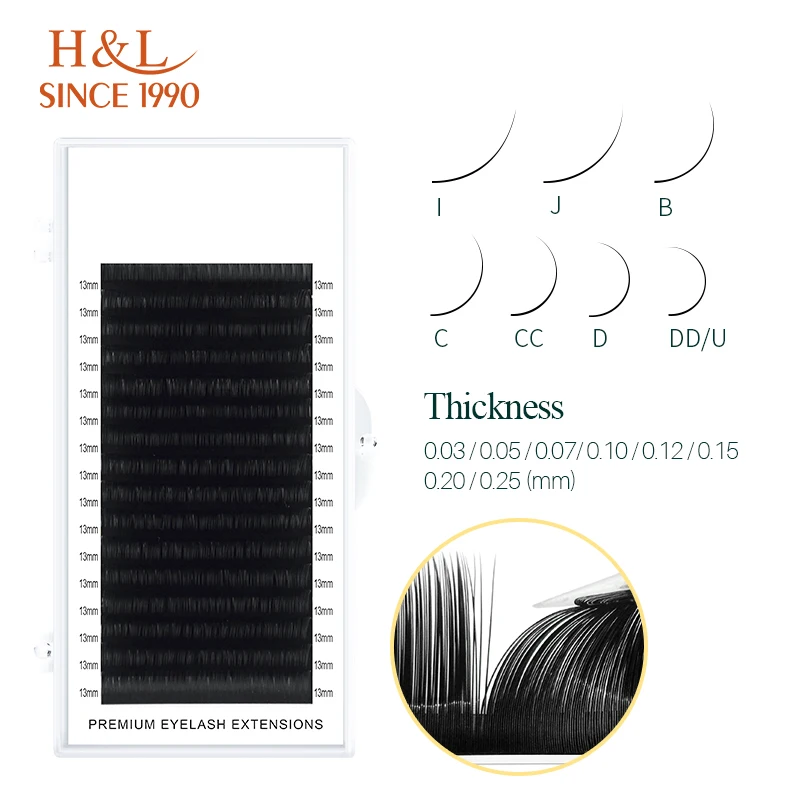 H&L SINCE 1990 16 Row Faux Las - огляд і ціна Eyelash Extension Natural Classic