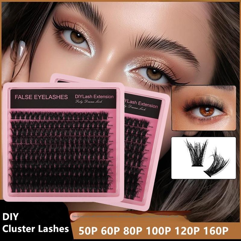 New 10Row 140 Clusters Fluffy  - огляд і ціна Eyelash Extension Natural