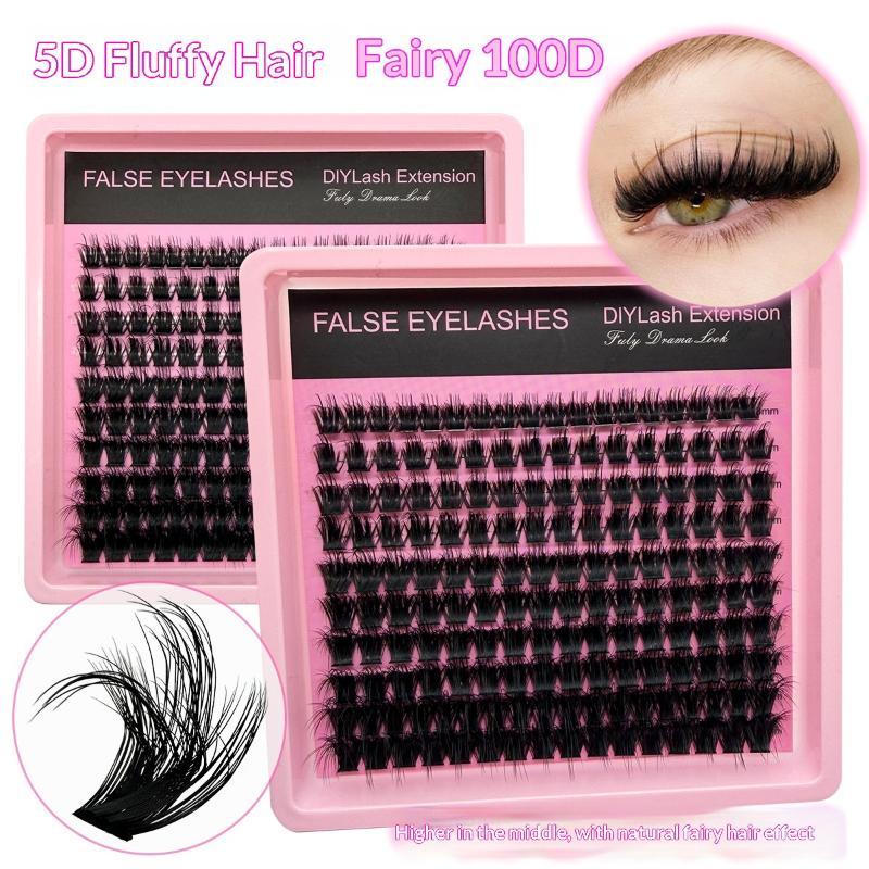 New 10Row 140 Clusters Fluffy  - огляд і ціна Eyelash Extension Natural