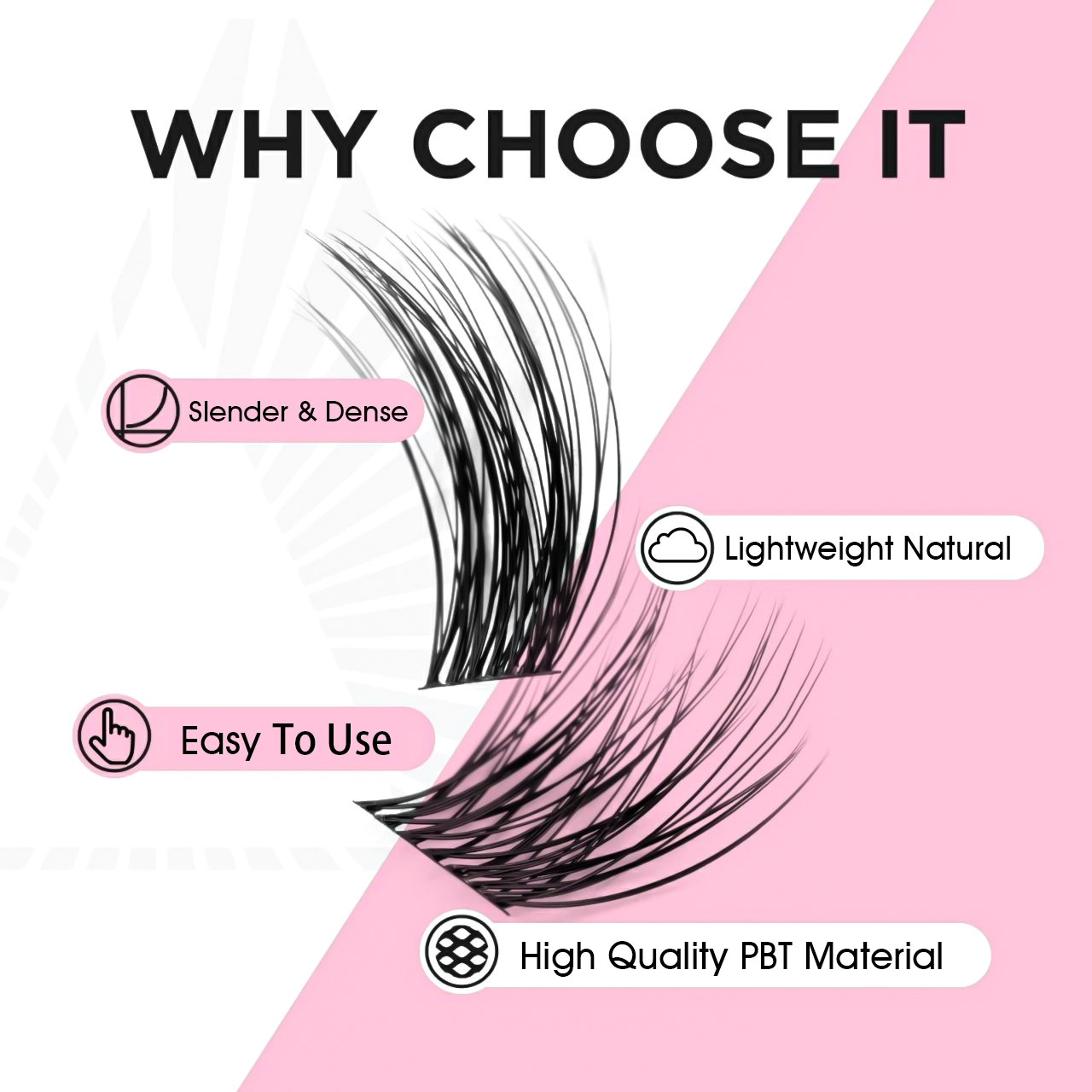 MASSCAKU Clusters Eyelash Exte - огляд і ціна Eyelash Extension Anime