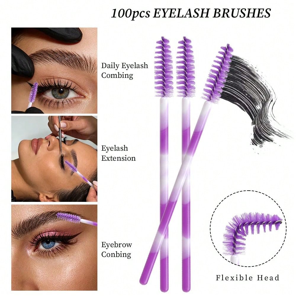 300 Pack Disposable Spoolies B - огляд і ціна Eyelash Extension Eyelash